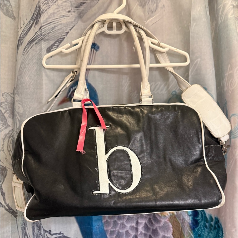 Jam by Jane Feifer “B” Leather Travel Bag - Rare Find